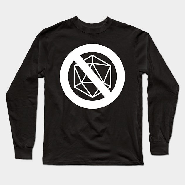 No Dice, Dark Long Sleeve T-Shirt by EverTomorrow